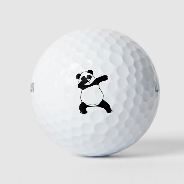 Fat Panda Dabbing Dance Golf Balls (Front)