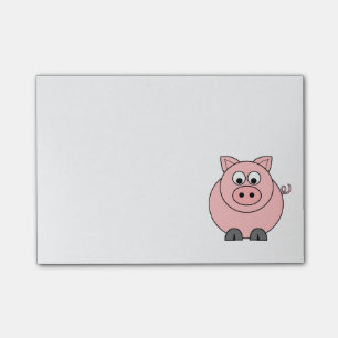 Fat Pink Pig Post-it Notes