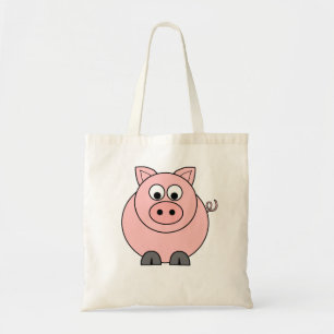 Fat Pink Pig Tote Bag
