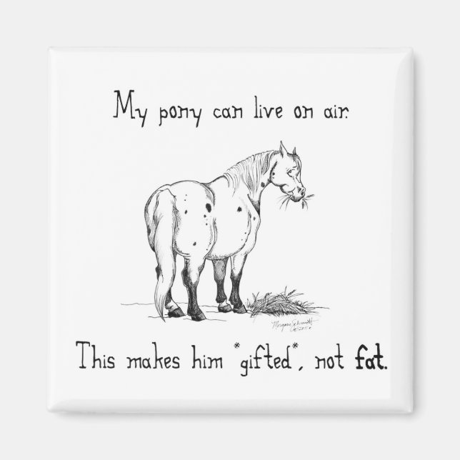 Fat Pony Magnet (Front)