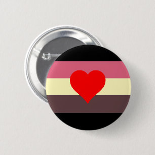 Fat Pride Flag 6 Cm Round Badge