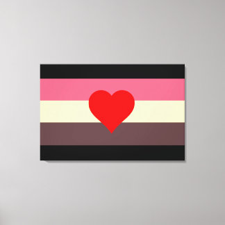 Fat Pride Flag Canvas Print