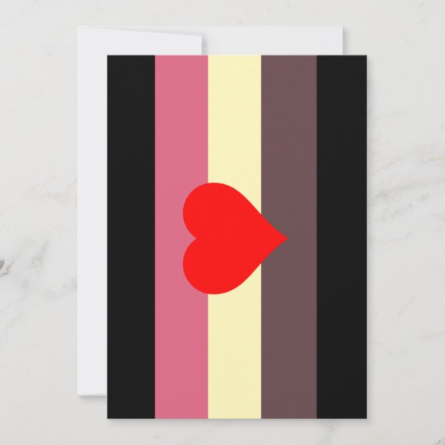 Fat Pride Flag Holiday Card (Front)
