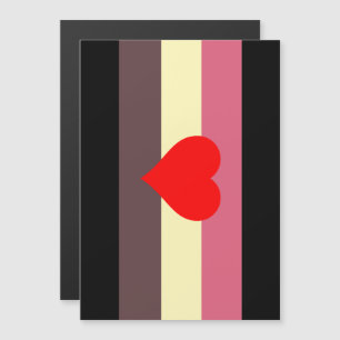 Fat Pride Flag Magnetic Invitation