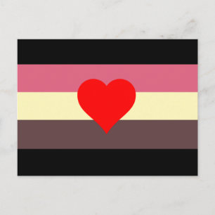 Fat Pride Flag Postcard