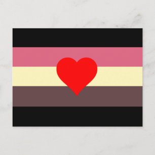 Fat Pride Flag Postcard