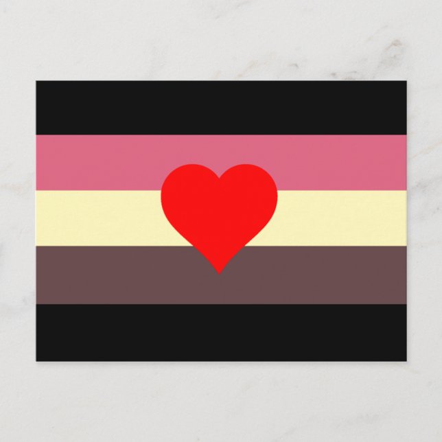 Fat Pride Flag Postcard (Front)