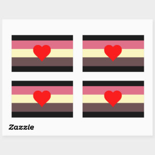 Fat Pride Flag Rectangular Sticker