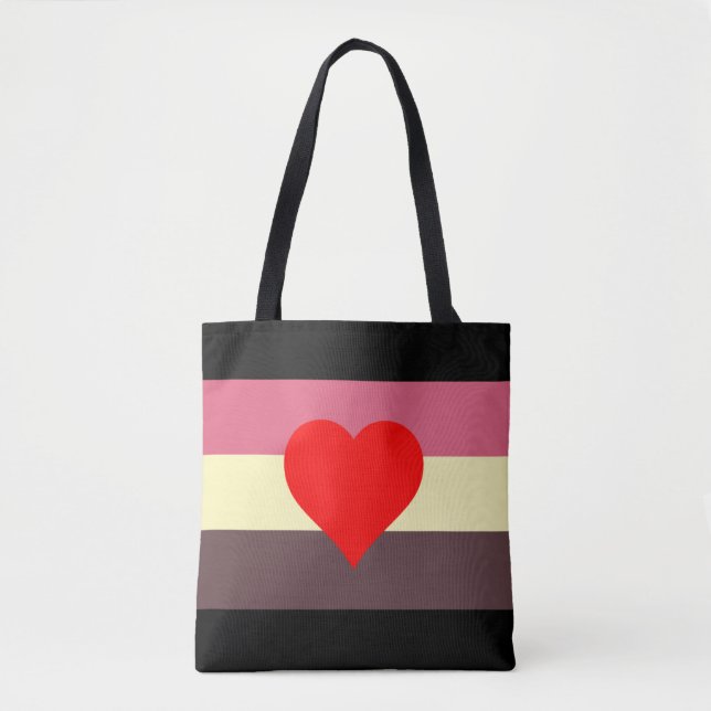 Fat Pride Flag Tote Bag (Front)