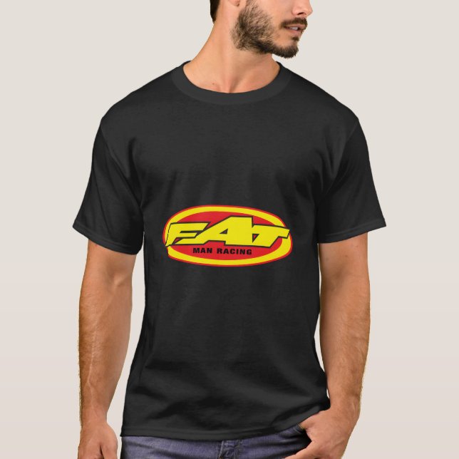 Fat Racing Motocross Dirt Bike T-Shirt (Front)