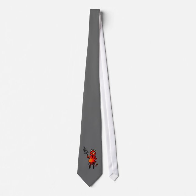 Fat red devil tie (Front)