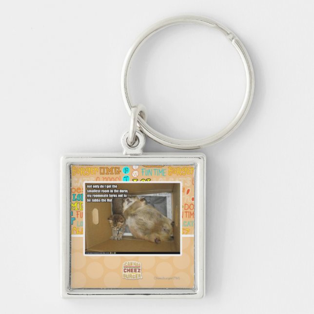 Fat roommate key ring (Front)