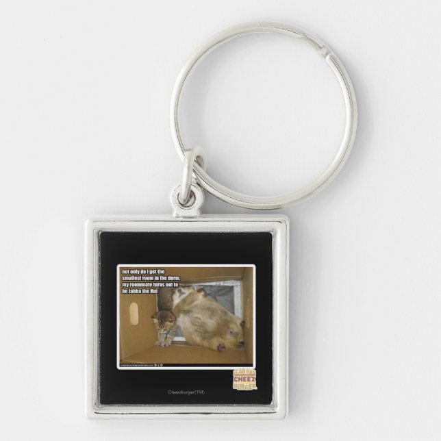 Fat roommate key ring (Front)