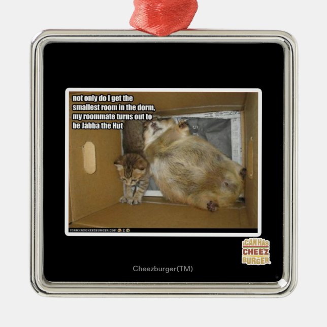 Fat roommate metal tree decoration (Front)