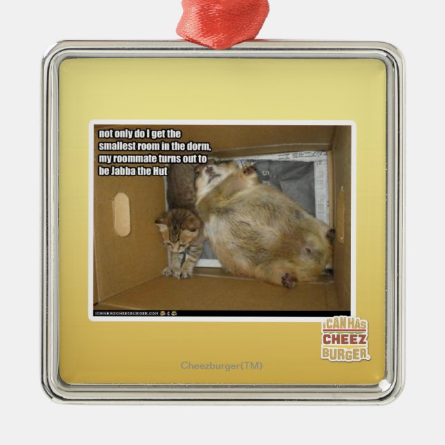 Fat roommate metal tree decoration (Front)