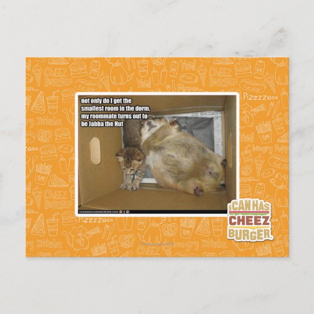 Fat roommate postcard (Front)