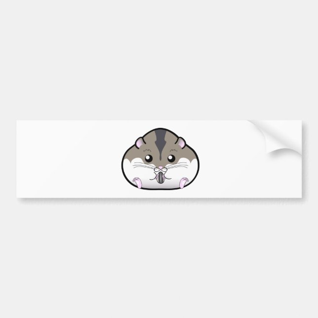 Fat Russian Dwarf Hamster Bumper Sticker (Front)
