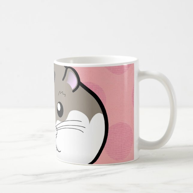 Fat Russian Dwarf Hamster Coffee Mug (Right)