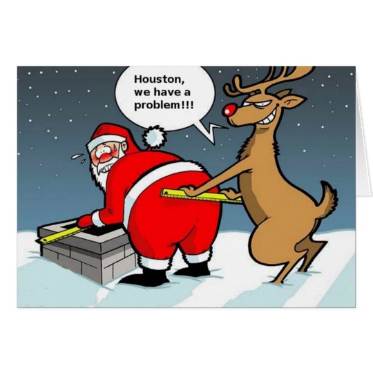 Fat Santa Christmas Card