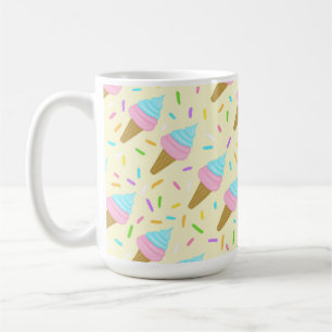 Fat-shaped with continuous pickling of ice cream coffee mug