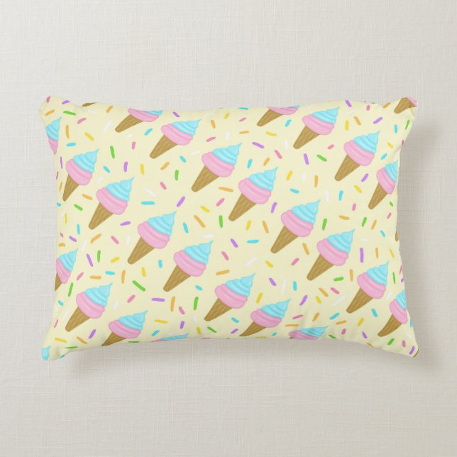 Fat-shaped with continuous pickling of ice cream decorative cushion (Front)