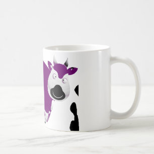Fat Single Purple Cow Coffee Mug