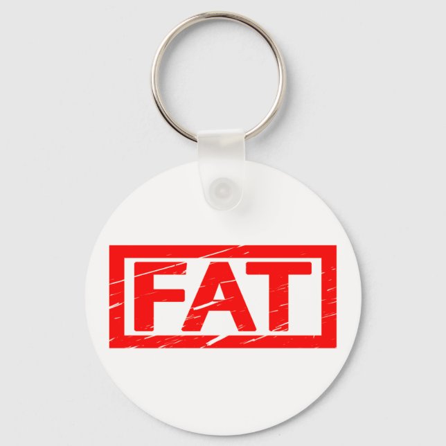 Fat Stamp Key Ring (Front)