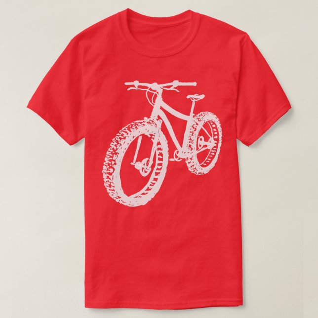 Fat Tire Mountain Bike  T-Shirt (Design Front)