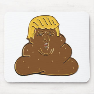 Fat Trump Emoji Poop Mouse Mat