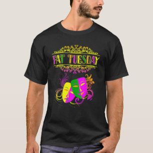 Fat Tuesday Mask Mardi Gras  For Women Mardi Gras T-Shirt