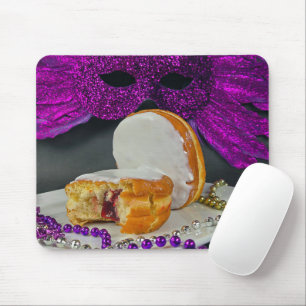 Fat Tuesday Paczki and Beads Mouse Mat