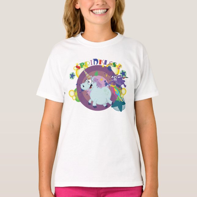 fat unicorn on the run T-Shirt (Front)