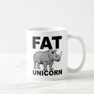 Fat Unicorn Rhino Funny Mug