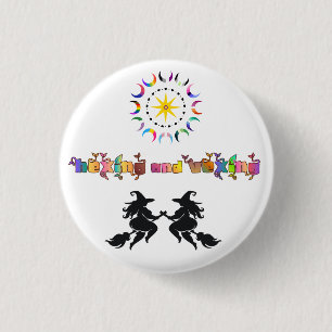 Fat Witches and Queer Moons 3 Cm Round Badge