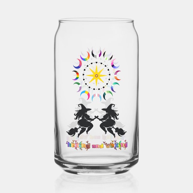 Fat Witches and Queer Moons Can Glass (Front)