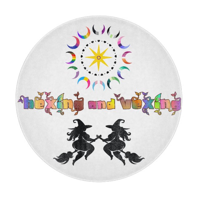 Fat Witches and Queer Moons Cutting Board (Front)