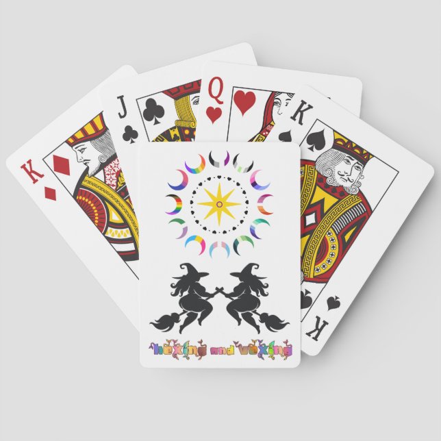 Fat Witches and Queer Moons Playing Cards (Back)
