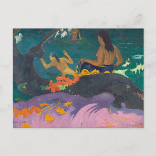 Fatata te Miti by Gaugin Postcard (Front)