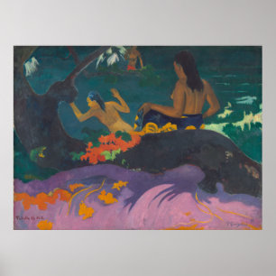 Fatata te Miti By the Sea Paul Gauguin Canvas Poster