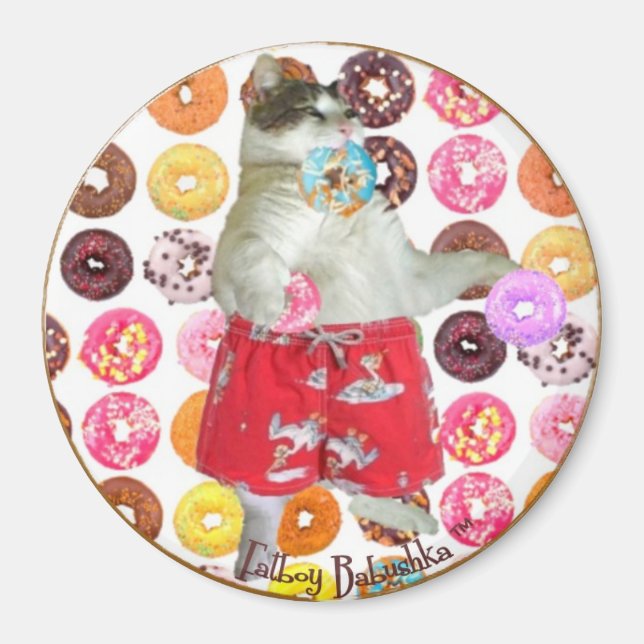 FATBOY BABUSHKA ROUND DONUT MAGNET 6 14 13 (Front)