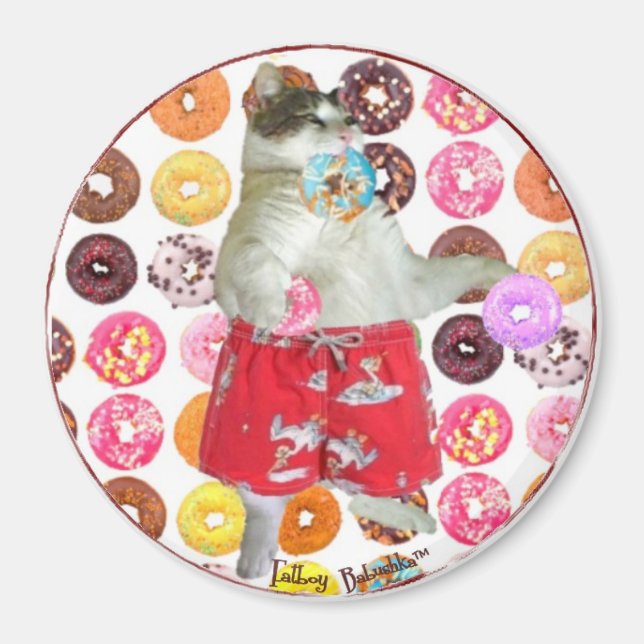 FATBOY DONUT MAGNET (ROUND) (Front)