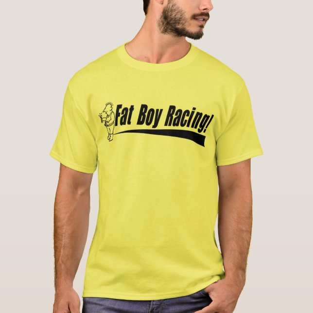 Fatboy Racing Basic Yellow T T-Shirt (Front)