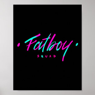 Fatboy Squad Gym Weightlifting Bodybuilding Fitnes Poster
