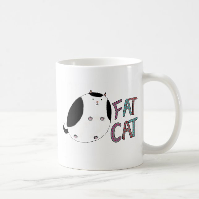 Fatcat Coffee Mug (Right)
