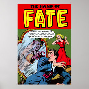 Fate Creature In The Mirror Vintage Comics   Poster