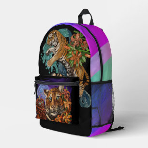 Fate in the Stars Tigers Printed Backpack