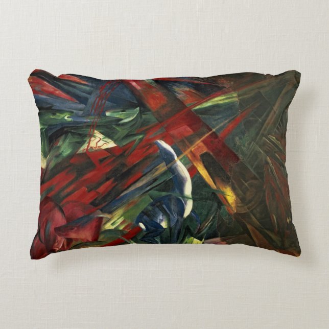 Fate of the Animals, 1913 Decorative Cushion (Front)