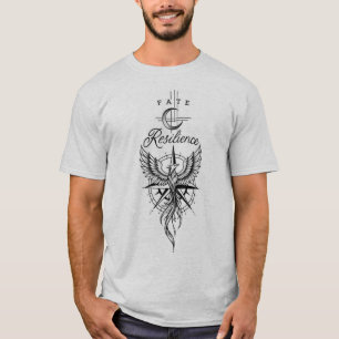 Fate Resilience & Gothic Line Art Aesthetic  T-Shirt