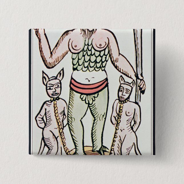 Fate, tarot card, French 15 Cm Square Badge (Front)