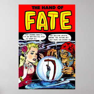 Fate The Witch Fortune Teller Vintage Comics Poster